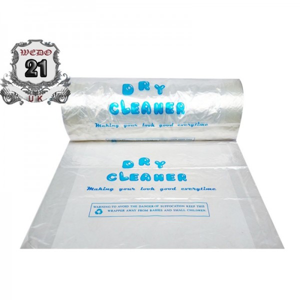Dry cleaner Polythene Roll - Clear/Printed - Continue